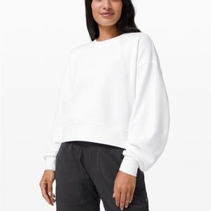 Perfectly Oversized Cropped Crew French Terry